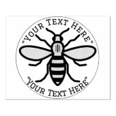 Tampons Encreurs Timbre en caoutchouc d'abeille au miel personnalis (Impression)