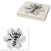 Tampons Encreurs Timbre en caoutchouc d'abeille de miel (Tamponné)