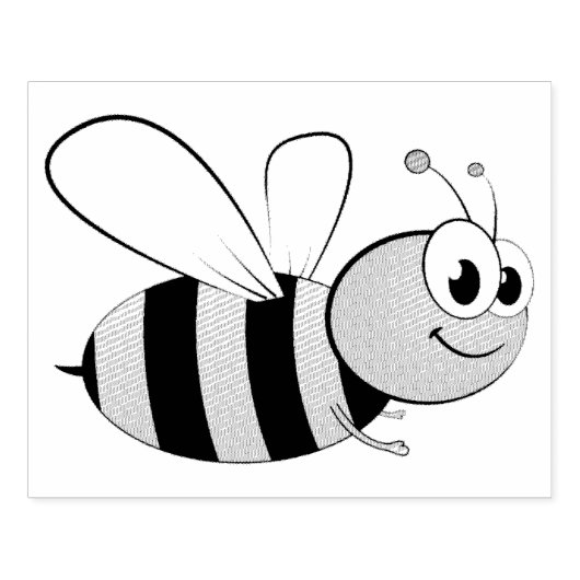 Tampons Encreurs Timbre en caoutchouc d'abeille de miel (Impression)