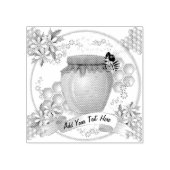 Tampons Encreurs Timbre en caoutchouc d'abeille de miel (Impression)