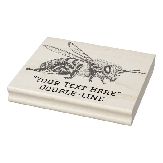 Tampons Encreurs Timbre en caoutchouc d'abeille personnalisé (Tampon)