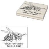 Tampons Encreurs Timbre en caoutchouc d'abeille personnalisé (Tamponné)