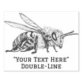 Tampons Encreurs Timbre en caoutchouc d'abeille personnalisé (Impression)