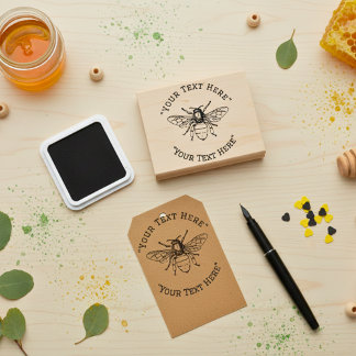 Tampons Encreurs Timbre en caoutchouc d'abeilles