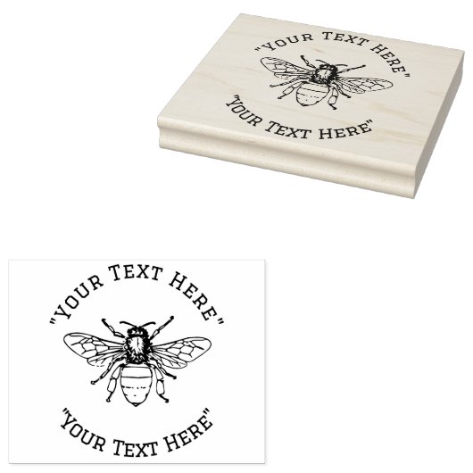 Tampons Encreurs Timbre en caoutchouc d'abeilles (Tamponné)