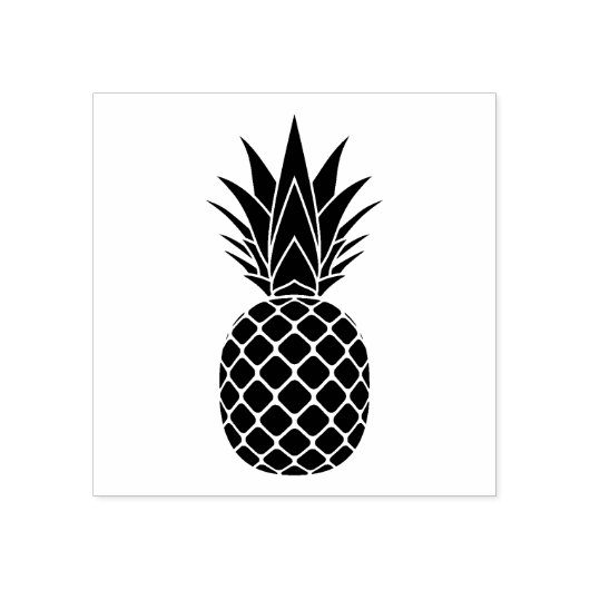Tampons Encreurs Timbre en caoutchouc d'ananas noir (Impression)