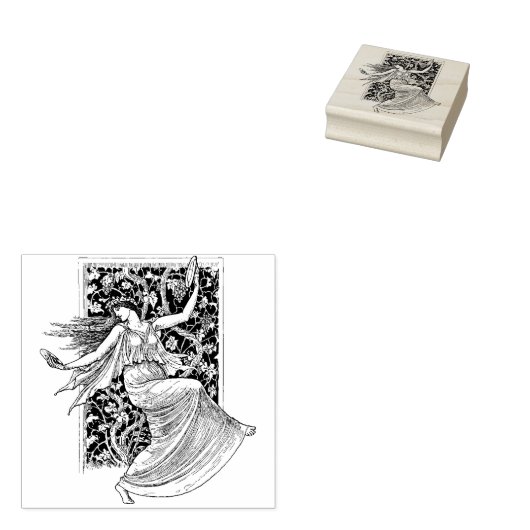 Tampons Encreurs Timbre en caoutchouc Danseuse Art Nouveau (Tamponné)