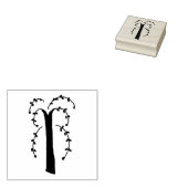 Tampons Encreurs Timbre en caoutchouc d'arbre à saule primitif (Tamponné)