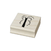 Tampons Encreurs Timbre en caoutchouc d'arbre à saule primitif (Tampon)