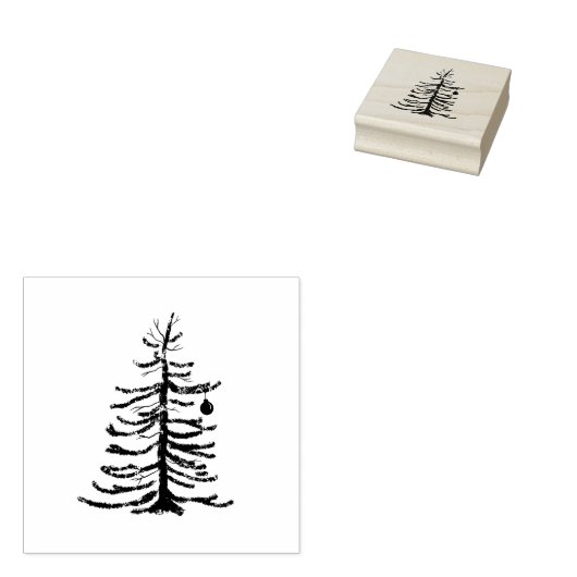 Tampons Encreurs Timbre en caoutchouc d'arbre de Noël (Tamponné)
