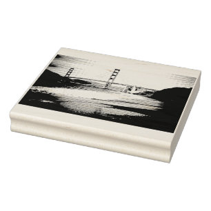 Tampons Encreurs Timbre en caoutchouc d'art de photo de golden gate