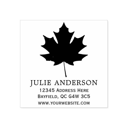 Tampons Encreurs Timbre en caoutchouc d'art en feuille d'érable per (Impression)