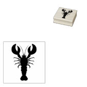 Tampons Encreurs Timbre en caoutchouc d'art silhouette de homard (Tamponné)