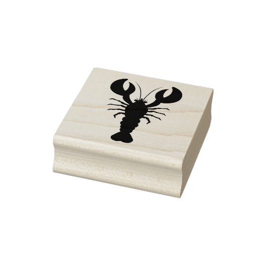 Tampons Encreurs Timbre en caoutchouc d'art silhouette de homard (Tampon)