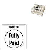 Tampons Encreurs Timbre en caoutchouc de base "entièrement payé" (Tamponné)