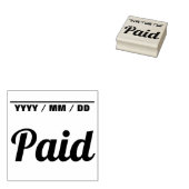 Tampons Encreurs Timbre en caoutchouc de base "payé" (Tamponné)
