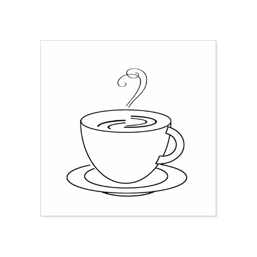 Tampons Encreurs Timbre en caoutchouc de café vapeur (Impression)