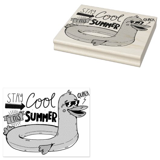 Tampons Encreurs Timbre en caoutchouc de canard cool (Tamponné)
