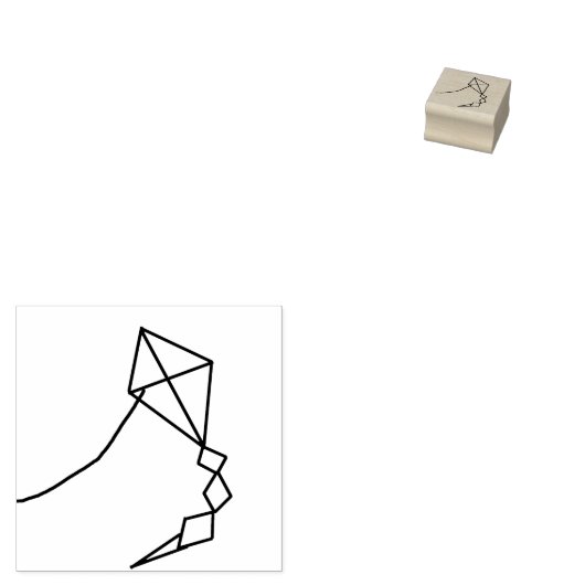 Tampons Encreurs Timbre en caoutchouc de cerf-volant (Tamponné)