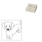 Tampons Encreurs Timbre en caoutchouc de chien chiot Doxie Dachshun (Tamponné)