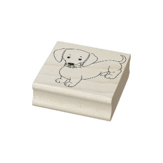Tampons Encreurs Timbre en caoutchouc de chien chiot Doxie Dachshun