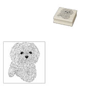 Tampons Encreurs Timbre en caoutchouc de chien de caniche Fluffy Li (Tamponné)