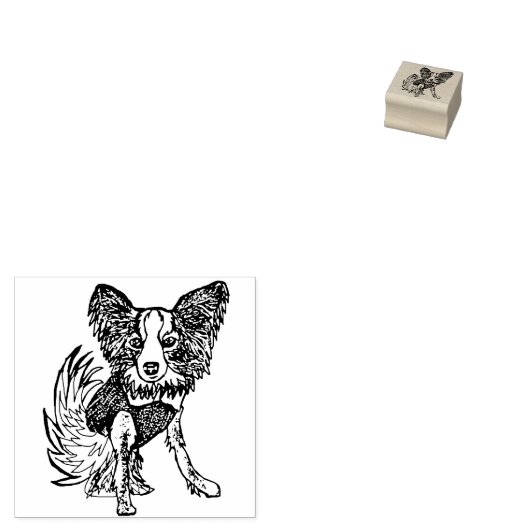 Tampons Encreurs Timbre en caoutchouc de chien Papillon Macy1 (Tamponné)