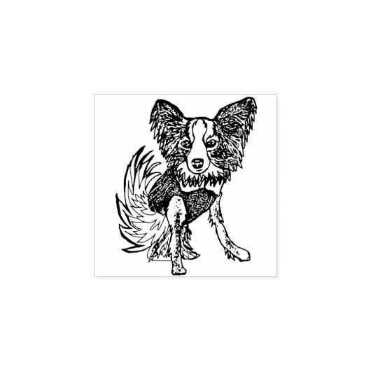 Tampons Encreurs Timbre en caoutchouc de chien Papillon Macy1 (Impression)