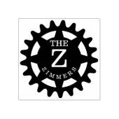 Tampons Encreurs Timbre en caoutchouc de cog monogramme (Impression)