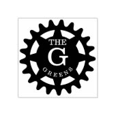 Tampons Encreurs Timbre en caoutchouc de cog monogramme (Impression)