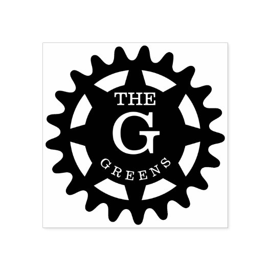 Tampons Encreurs Timbre en caoutchouc de cog monogramme (Impression)