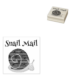Tampons Encreurs Timbre en caoutchouc de courrier d'escargot