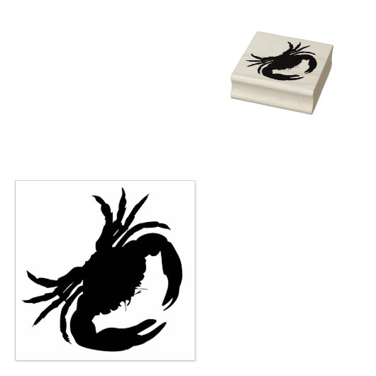 Tampons Encreurs Timbre en caoutchouc de crabe (Tamponné)