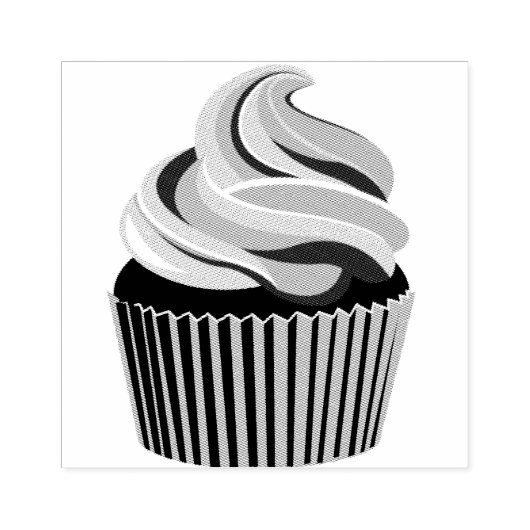 Tampons Encreurs Timbre en caoutchouc de Cupcake par Warrior_Wares_ (Impression)