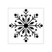 Tampons Encreurs Timbre en caoutchouc de flocon de neige solide (Impression)