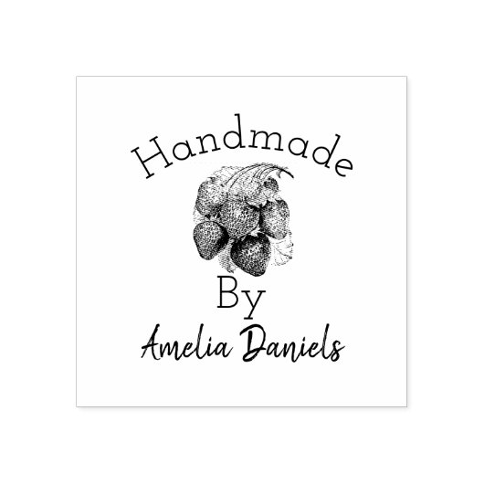 Tampons Encreurs Timbre en caoutchouc de fraise d'été Luscieux (Impression)