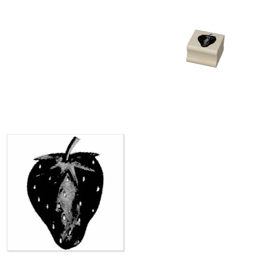 Tampons Encreurs Timbre en caoutchouc de fraises Berry Fruits (Tamponné)