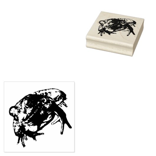 Tampons Encreurs Timbre en caoutchouc de grenouille verte (Tamponné)