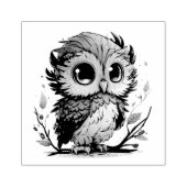 Tampons Encreurs Timbre en caoutchouc de hibou (Impression)