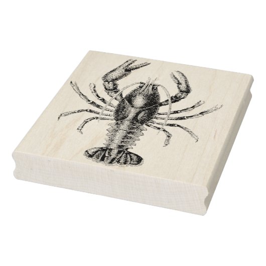 Tampons Encreurs Timbre en caoutchouc de homard vintage (Tampon)