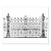 Tampons Encreurs Timbre en caoutchouc de la porte en fer forgé vint (Impression)