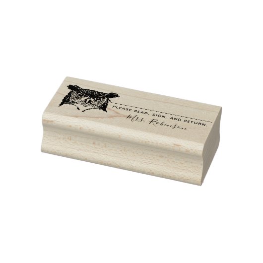 Tampons Encreurs Timbre en caoutchouc de l'enseignant Chouette pers (Tampon)