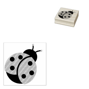 Tampons Encreurs Timbre en caoutchouc de Little Ladybug doux