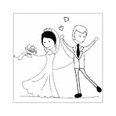 Tampons Encreurs Timbre en caoutchouc de mariée et de chambre (Impression)