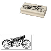 Tampons Encreurs Timbre en caoutchouc de moto vintage (Tamponné)