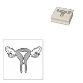 Tampons Encreurs Timbre en caoutchouc de naissance Uterus (Tamponné)