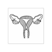 Tampons Encreurs Timbre en caoutchouc de naissance Uterus (Impression)
