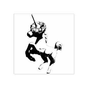 Tampons Encreurs Timbre en caoutchouc de Noël "Unicorne de vacances