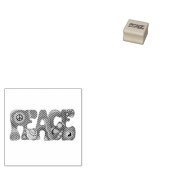 Tampons Encreurs Timbre en caoutchouc de paix (Tamponné)