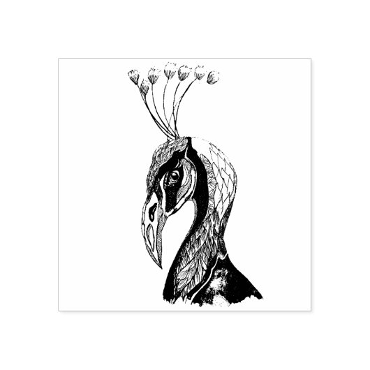 Tampons Encreurs timbre en caoutchouc de paon (Impression)